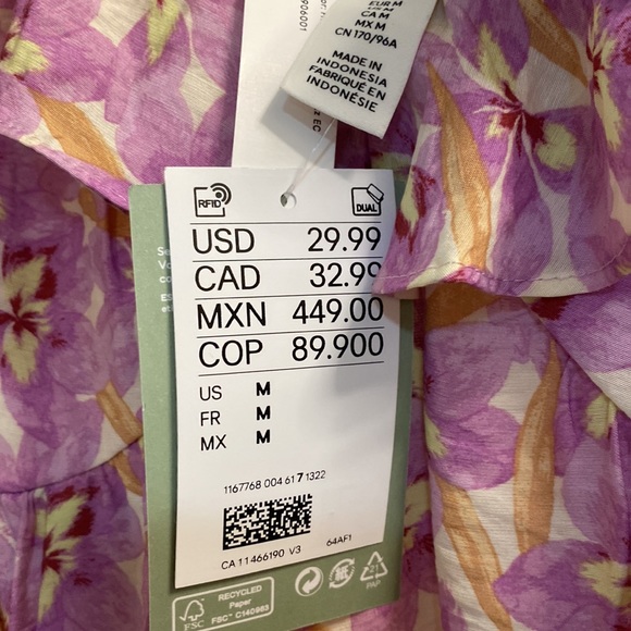 Beautiful flowy floral dress - Picture 3 of 6